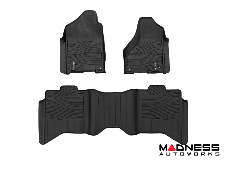 Dodge RAM 1500 Floor Liners - Flex Fit - Front & Rear - Crew Cab - (2009-2018 & Classic)